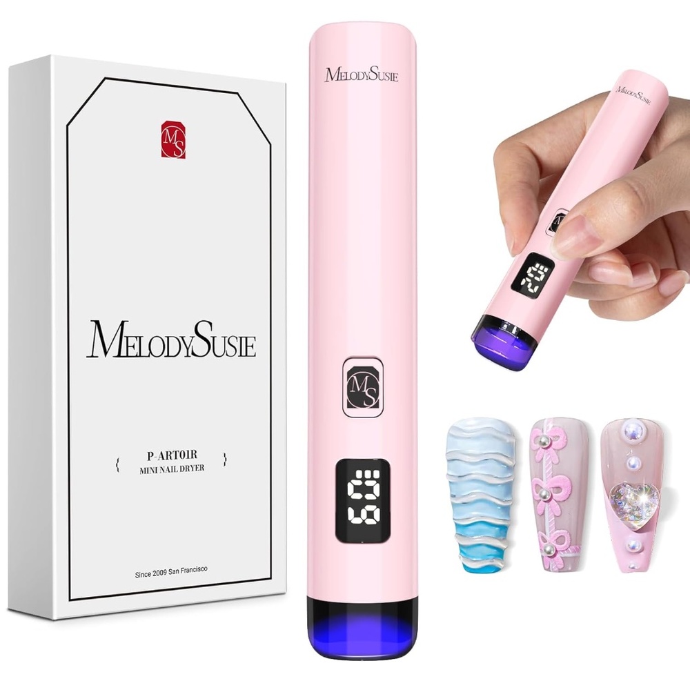 MelodySusie Pink Mini Handheld UV Light